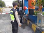 Himbauan Protokol Kesehatan (Prokes) di Ruang Publik Pelabuhan Lembar. Dok Polres Lobar (4)