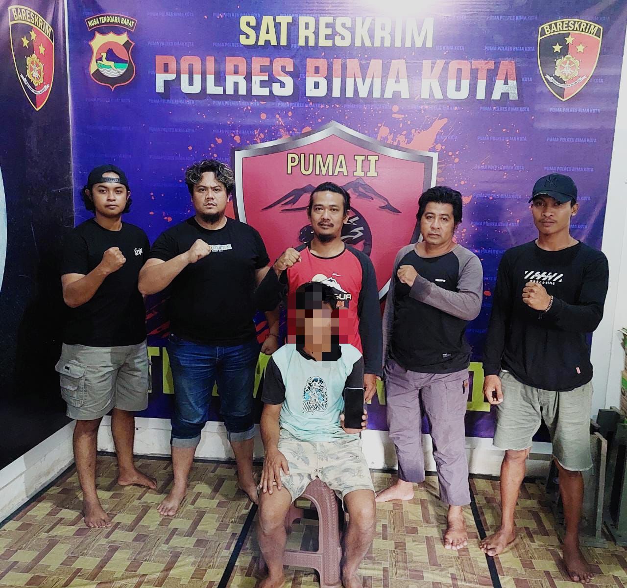 Kerja Cepat, Dalam Dua Hari Tim Puma 2 Polres Bima Kota berhasil Menangkap terduga pelaku Pencurian dan Penadah Handphone