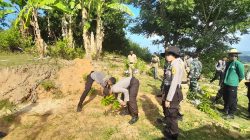 Gabungan TNI-POLRI-BKSDA Dan LAKSITARDANUS Kompi B Elang Melakukan penghijauan