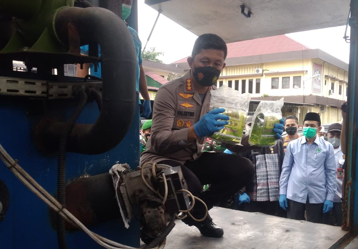 Polrestabes Medan Musanahkan 18 kilogram Sabu Milik Jaringan Narkoba Aceh Jakarta