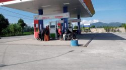Polsek Kuripan Pantau SPBU di Kuripan, Antrean Kendaraan Masih Normal