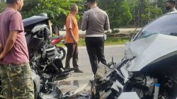 Tabrakan Rush Vs Agya di Pekanbaru, Diduga Penegmudi Rush Mengantuk