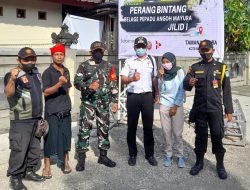 Amankan Lokasi Presean Perang Bintang, Babinsa Bersama Bhabinkamtibmas dan Linmas Siaga