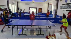 Memperingati Hari Bhayangkara ke 76, Kapolres Lobar Buka Open Turnamen Tenis Meja Kapolres Lobar Cup 2022