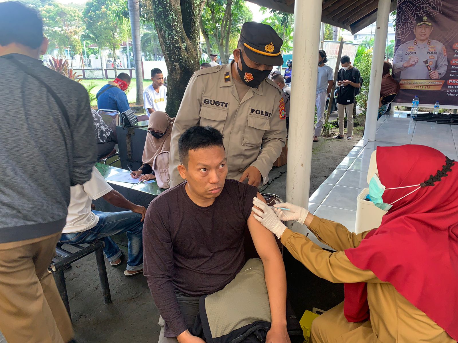 Minat Vaksinasi di Kediri Tinggi, Sebanyak 515 orang Dapatkan Layanan Vaksin Booster