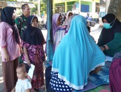 Babinsa Berikan Pendampingan Pada Ibu-ibu di Posyandu Falmboyan Desa Lembuak