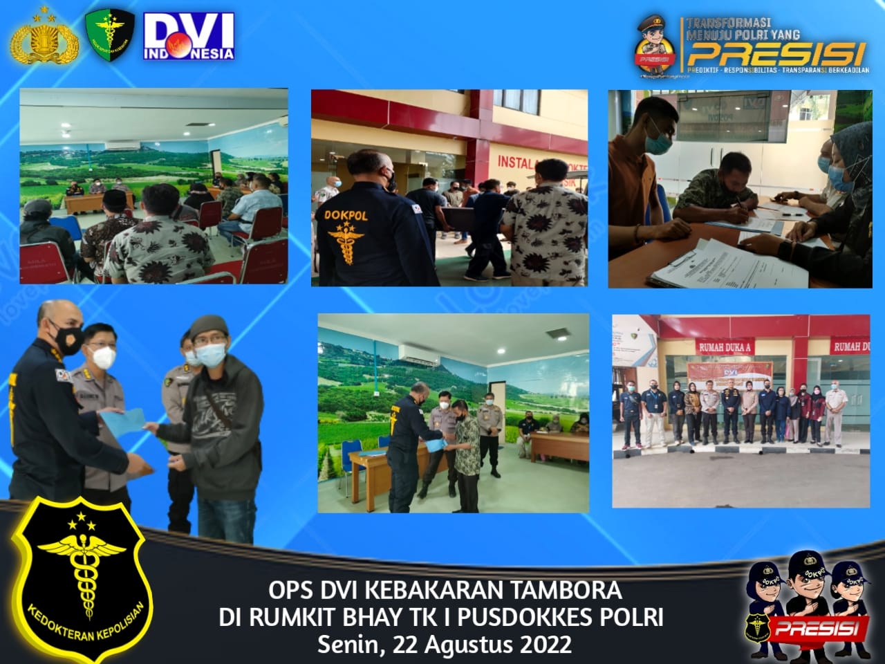 Teridentifikasi, Polri Serahkan Seluruh Korban Kebakaran Tambora ke Keluarga