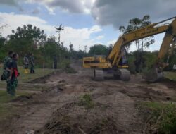 Pra TMMD Wilayah Kodim 1606 Mataram Di Mulai Dengan Buka Jalan