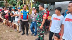 Babinsa Pagutan Timur Jaga Jalannya Pertandingan Final Petemon Cup II Tahun 2022 Salah Satu Bentuk Dalam Mengayomi Masyarakat