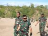 Rombongan Touring Baksos HUT TNI ke 77 Tahun Sambangi Persiapan Pembukaan TMMD ke 115 Kodim 1606 Mataram