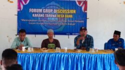 Peran Pemuda dalam Meningkatkan SDM Menjadi Topik pembahasan FGD yang dilaksanakan oleh Karang Taruna Desa Hu, u dan Desa Daha