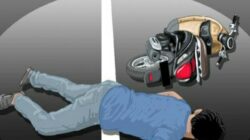 Penonton Balap Liar Mengeroyok Pemotor Hingga Terkapar, Lantaran Lewat di Arena Balap Liar