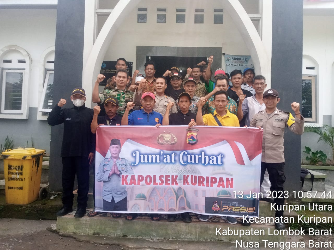Jumat Curhat Kapolsek Kuripan, Warga Singgung Terkait dengan Nyongkolan