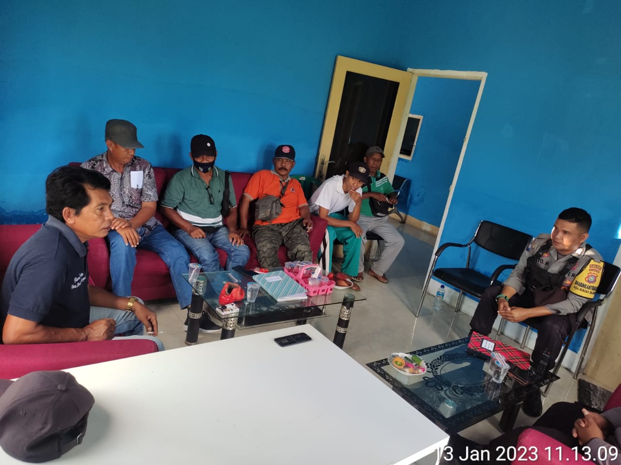 Jumat Curhat Kapolsek Labuapi, Desa Kuranji Dalang Bakal Siapkan Base Camp Pertugas Patroli