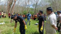 Polisi Lakukan Olah TKP Penemuan Dua Sosok Mayat di Area Perkebunan Karet di Lebak