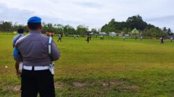 Polsek Lembar Lakukan Pemgaman Liga 3 ASKAB PSSI