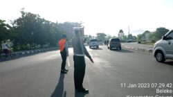 Strong Point Pagi Bersama di Lombok Barat, Sinergitas Polri dan Dishub