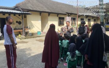 Intip Keseruan Anak TK Belajar Langsung dari Shabara Polres Lombok Barat